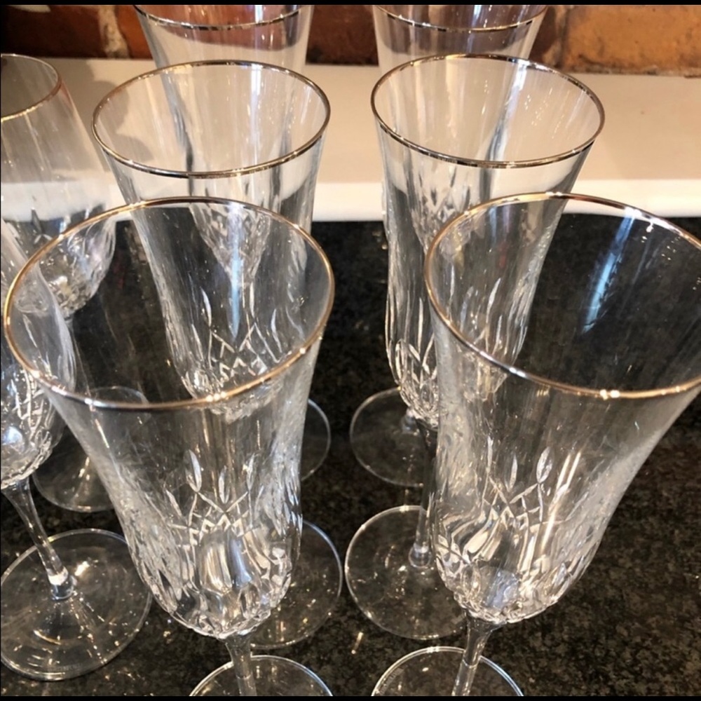 2 Waterford champagne flutes
